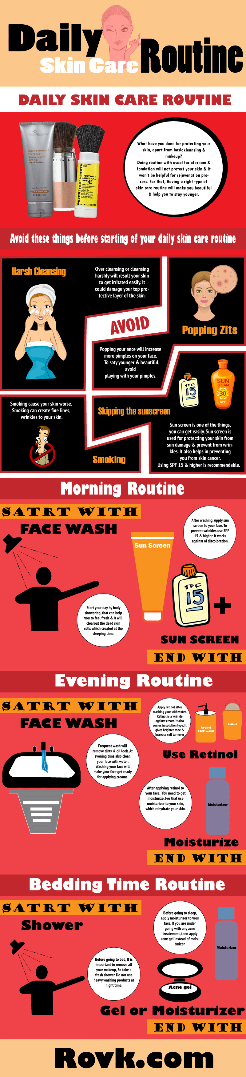 Daily Skin Care Routine [Infographics]